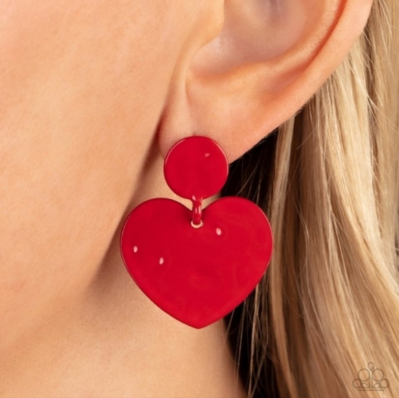 Red earrings paparazzi - Picture 2 of 2